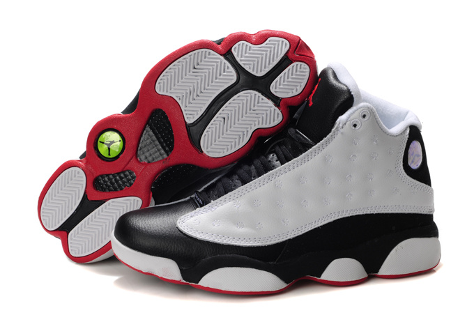 Air Jordan 13 Mens Shoes Black/White/Red Iv Online